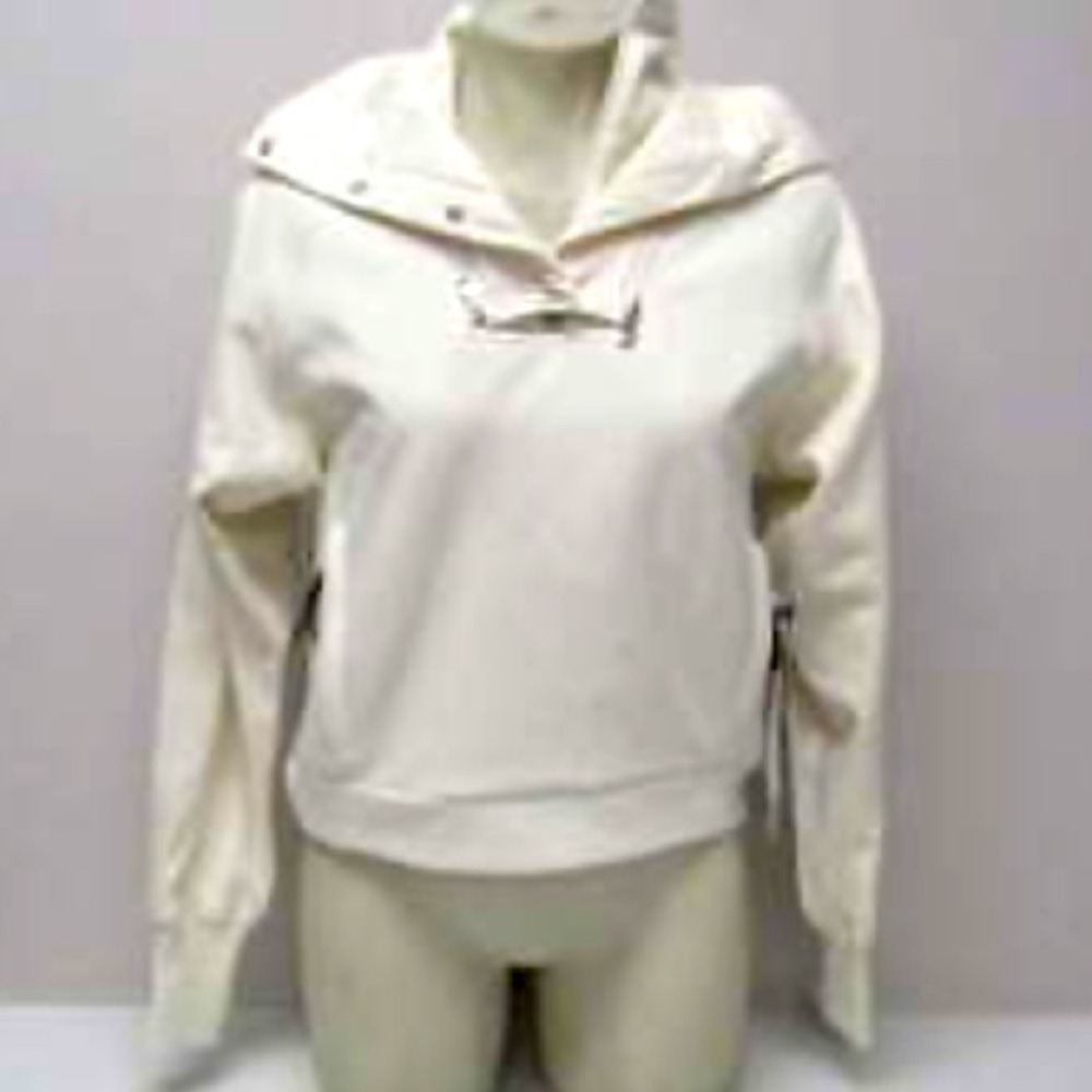 Athleta x Allyson Felix XS Legend Hybrid Sweatshirt Magnolia White NWT‎ Nautical
